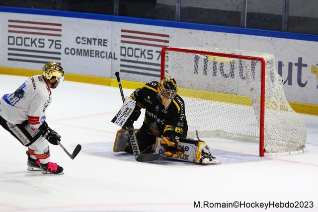 Photo hockey match Rouen - Chamonix  le 13/10/2023