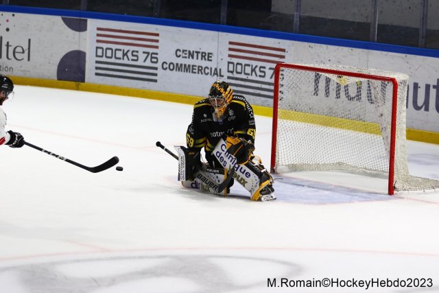 Photo hockey match Rouen - Chamonix  le 13/10/2023