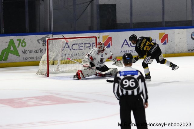 Photo hockey match Rouen - Chamonix  le 13/10/2023