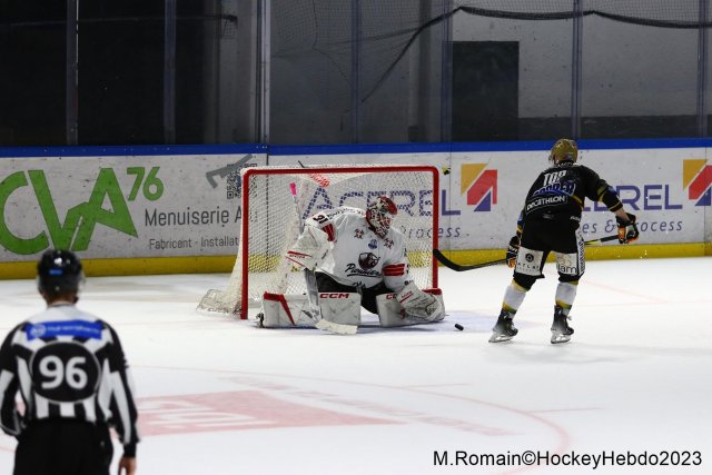 Photo hockey match Rouen - Chamonix  le 13/10/2023
