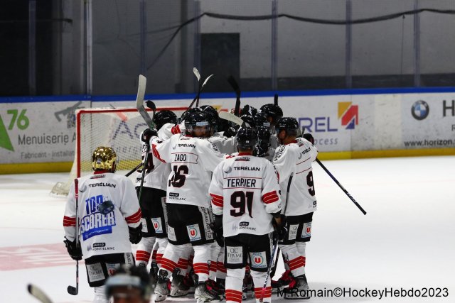 Photo hockey match Rouen - Chamonix  le 13/10/2023
