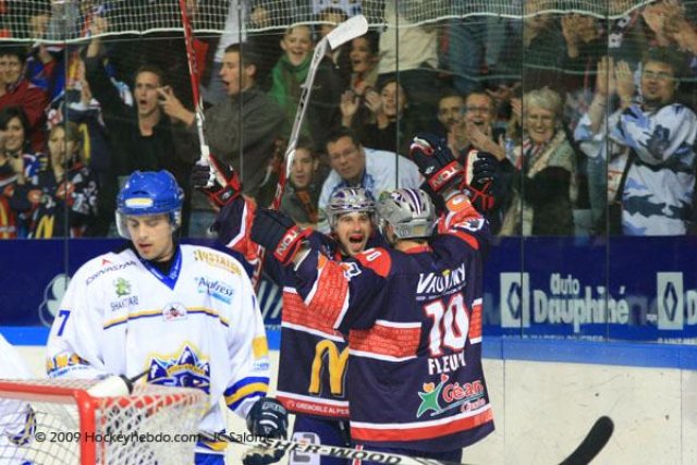 Photo hockey match Grenoble  - Villard-de-Lans le 03/10/2009