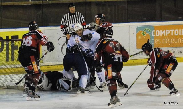 Photo hockey match Bordeaux - Montpellier  le 03/10/2009