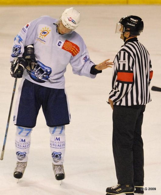 Photo hockey match Bordeaux - Montpellier  le 03/10/2009
