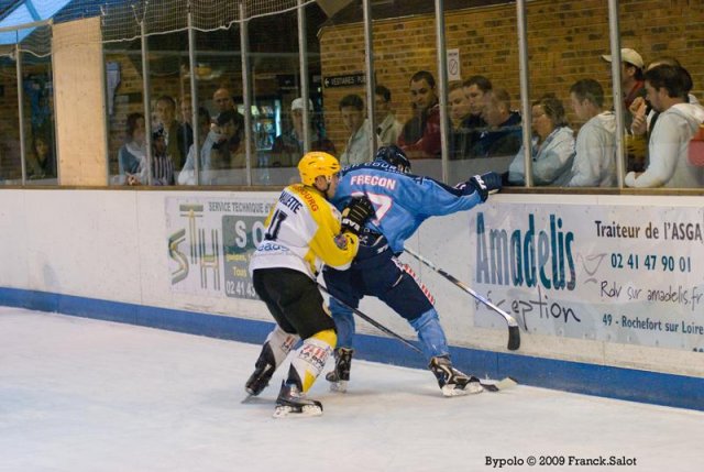 Photo hockey match Angers  - Strasbourg  le 03/10/2009