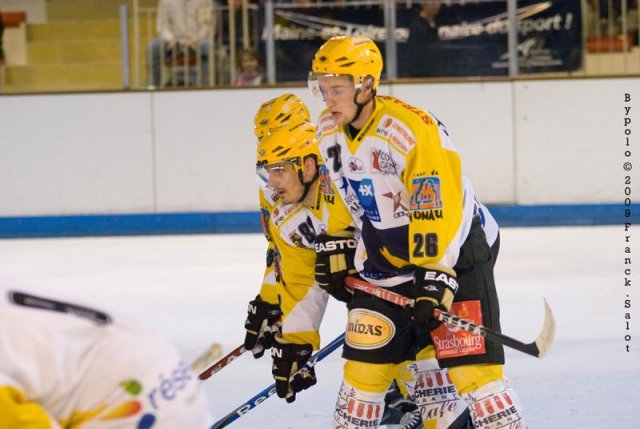 Photo hockey match Angers  - Strasbourg  le 03/10/2009