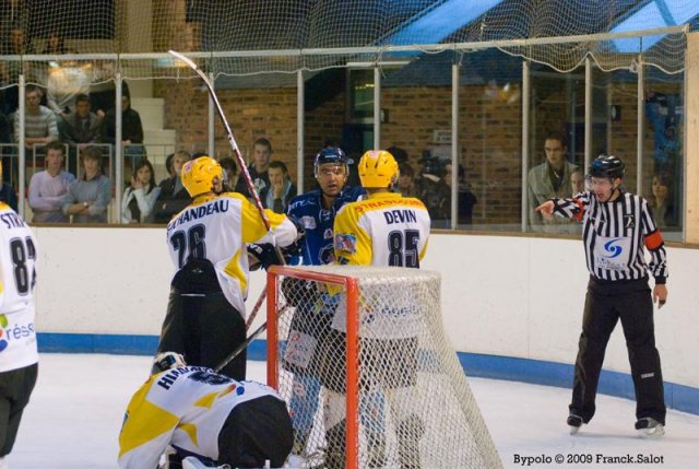 Photo hockey match Angers  - Strasbourg  le 03/10/2009