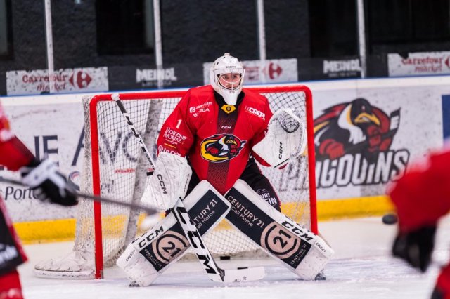 Photo hockey match Morzine-Avoriaz - Chamonix  le 25/10/2023