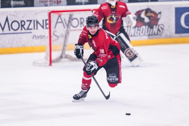 Photo hockey match Morzine-Avoriaz - Chamonix  le 25/10/2023