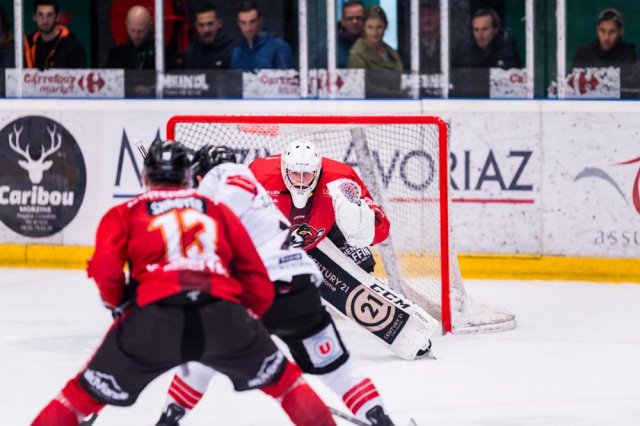 Photo hockey match Morzine-Avoriaz - Chamonix  le 25/10/2023