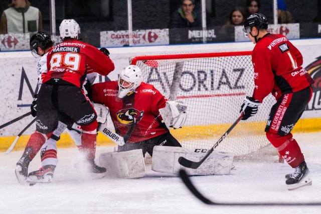 Photo hockey match Morzine-Avoriaz - Chamonix  le 25/10/2023