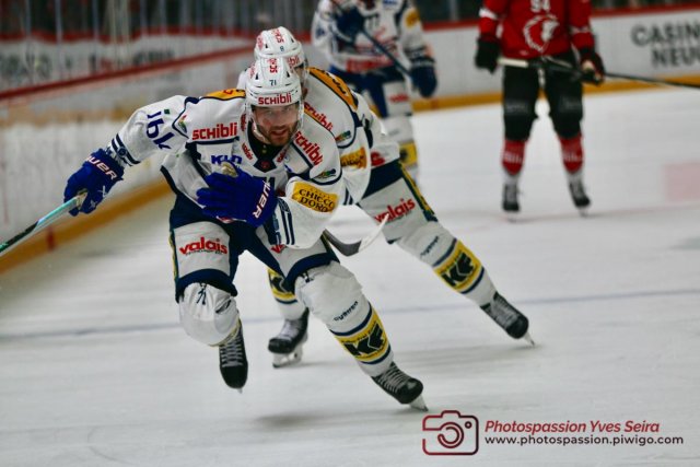Photo hockey match Lausanne - Kloten le 27/10/2023