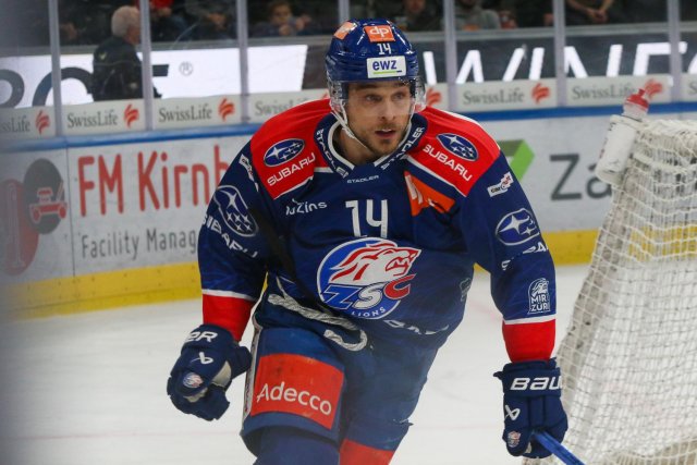 Photo hockey match Zürich - Lugano le 27/10/2023