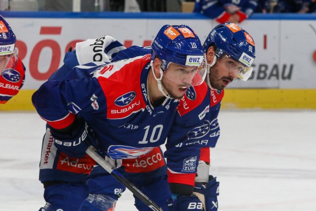Photo hockey match Zürich - Lugano le 27/10/2023