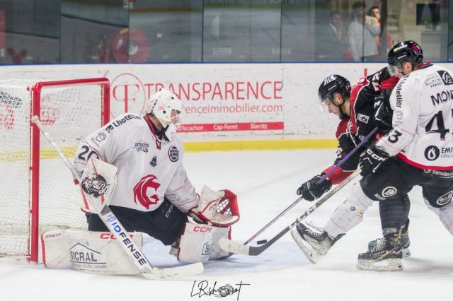 Photo hockey match Bordeaux - Amiens  le 27/10/2023