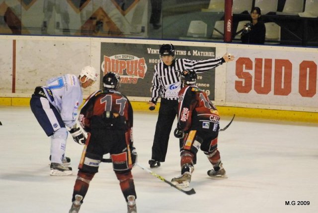 Photo hockey match Bordeaux - Montpellier  le 03/10/2009