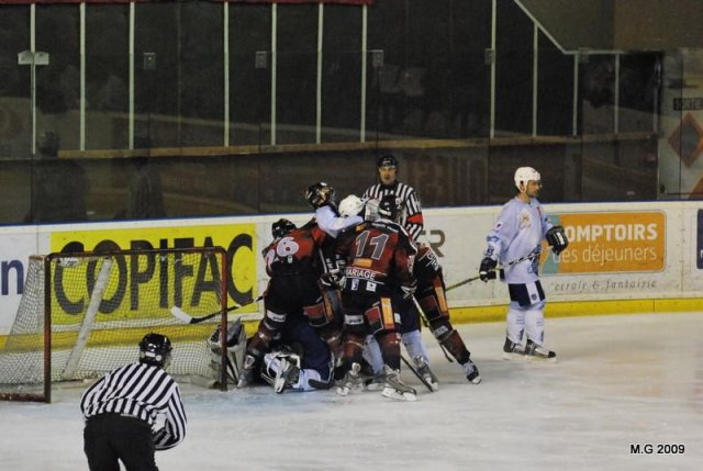 Photo hockey match Bordeaux - Montpellier  le 03/10/2009