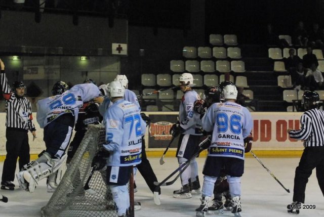 Photo hockey match Bordeaux - Montpellier  le 03/10/2009