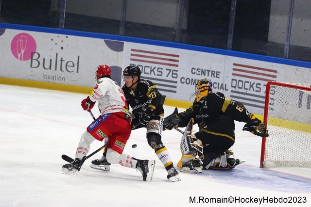 Photo hockey match Rouen - Grenoble  le 31/10/2023