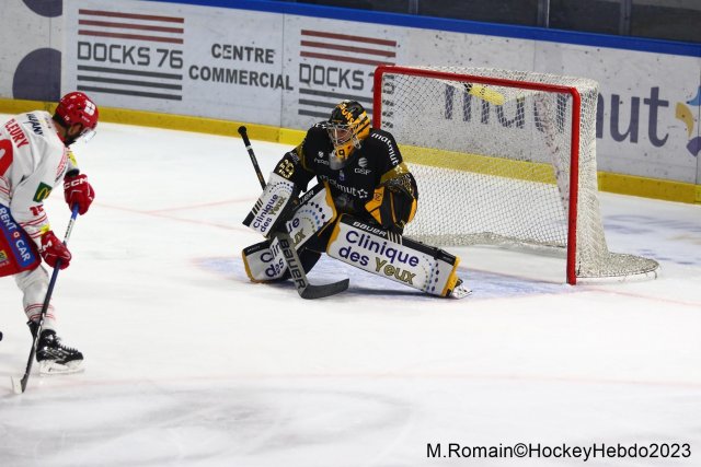 Photo hockey match Rouen - Grenoble  le 31/10/2023