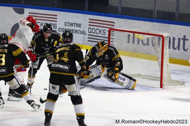 Photo hockey match Rouen - Grenoble  le 31/10/2023