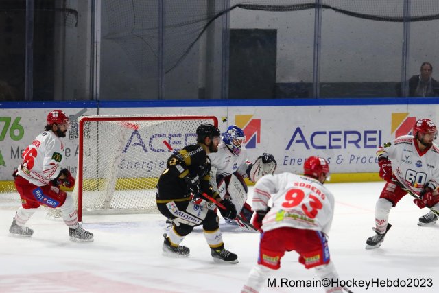 Photo hockey match Rouen - Grenoble  le 31/10/2023