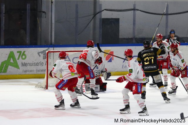 Photo hockey match Rouen - Grenoble  le 31/10/2023
