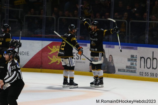Photo hockey match Rouen - Grenoble  le 31/10/2023