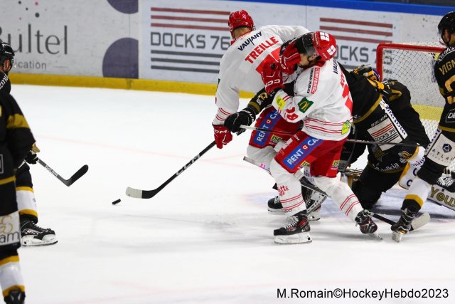 Photo hockey match Rouen - Grenoble  le 31/10/2023