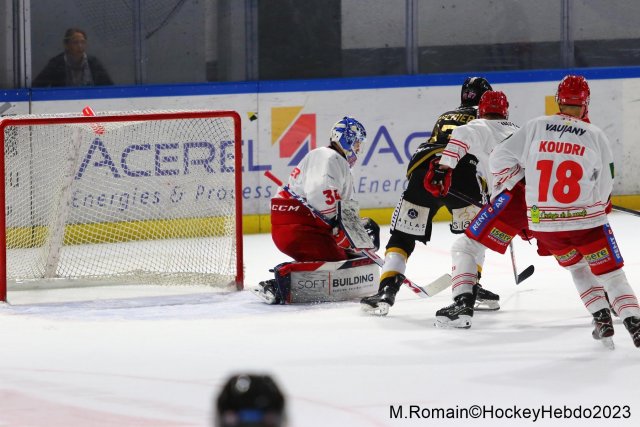 Photo hockey match Rouen - Grenoble  le 31/10/2023