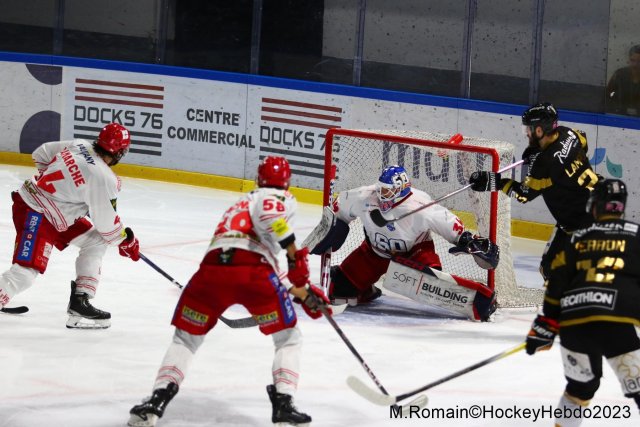 Photo hockey match Rouen - Grenoble  le 31/10/2023