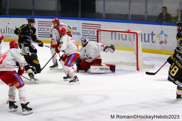 Photo hockey match Rouen - Grenoble  le 31/10/2023