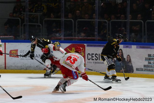 Photo hockey match Rouen - Grenoble  le 31/10/2023