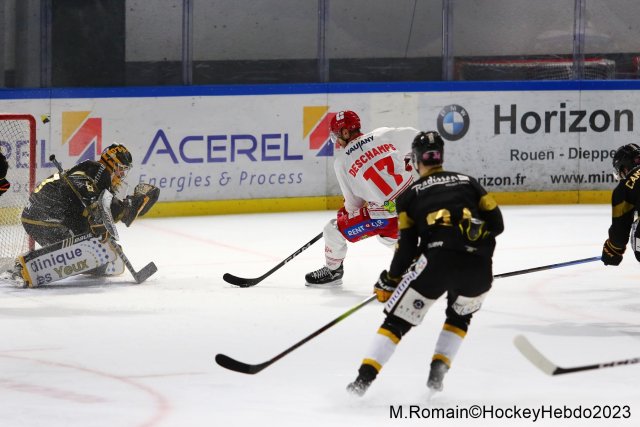 Photo hockey match Rouen - Grenoble  le 31/10/2023