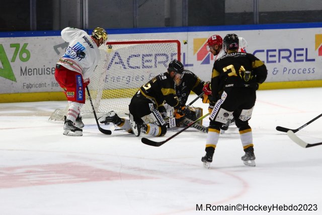 Photo hockey match Rouen - Grenoble  le 31/10/2023