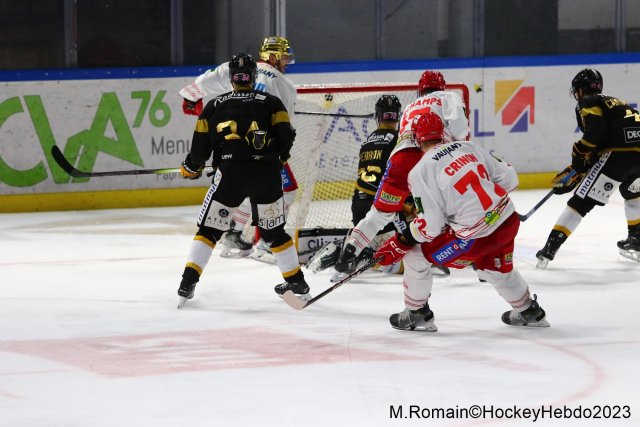 Photo hockey match Rouen - Grenoble  le 31/10/2023
