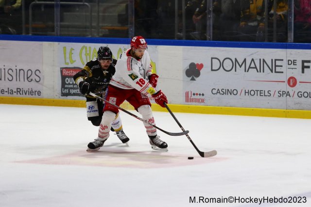 Photo hockey match Rouen - Grenoble  le 31/10/2023