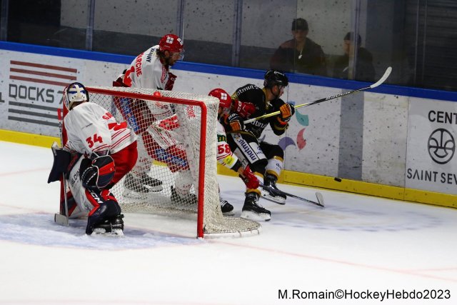 Photo hockey match Rouen - Grenoble  le 31/10/2023