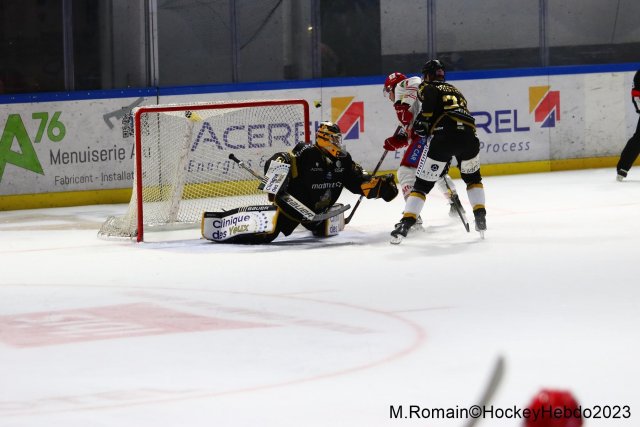 Photo hockey match Rouen - Grenoble  le 31/10/2023