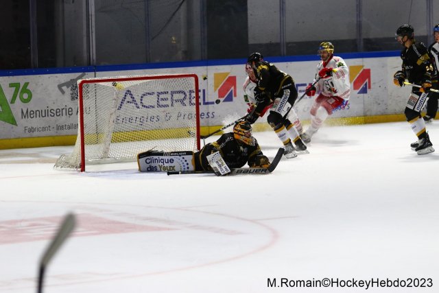 Photo hockey match Rouen - Grenoble  le 31/10/2023