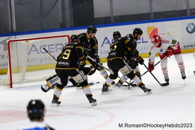 Photo hockey match Rouen - Grenoble  le 31/10/2023