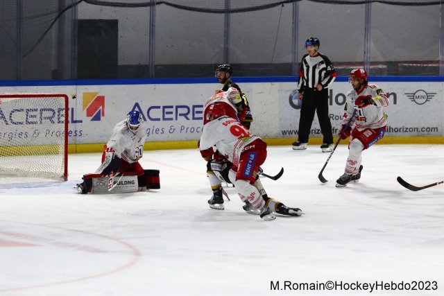 Photo hockey match Rouen - Grenoble  le 31/10/2023