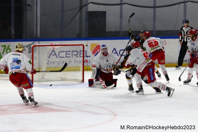 Photo hockey match Rouen - Grenoble  le 31/10/2023