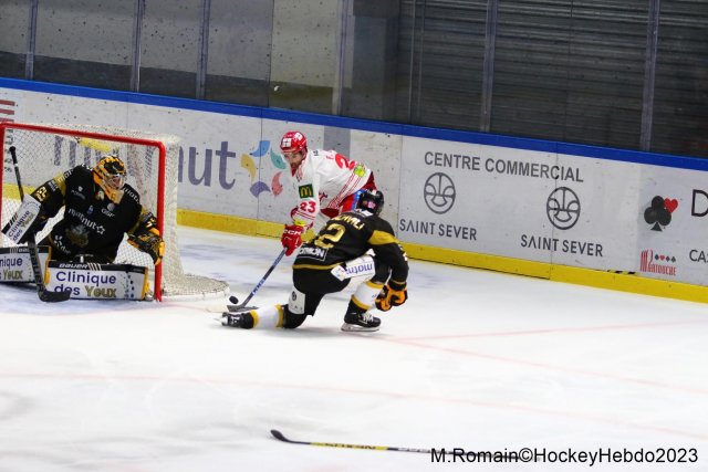 Photo hockey match Rouen - Grenoble  le 31/10/2023