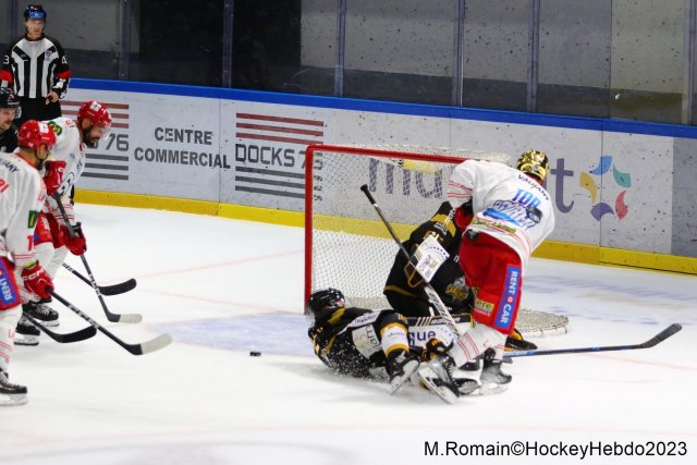 Photo hockey match Rouen - Grenoble  le 31/10/2023