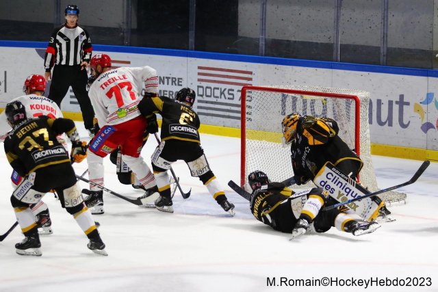 Photo hockey match Rouen - Grenoble  le 31/10/2023