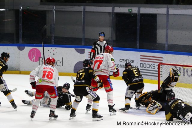 Photo hockey match Rouen - Grenoble  le 31/10/2023