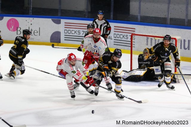 Photo hockey match Rouen - Grenoble  le 31/10/2023