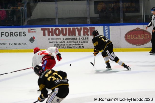 Photo hockey match Rouen - Grenoble  le 31/10/2023