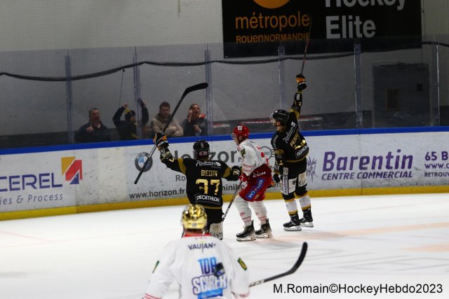 Photo hockey match Rouen - Grenoble  le 31/10/2023